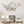 Gold and White Metal Wall Clock, Extra Large 37