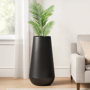 Tall Indoor Decorative Planter, 27" Modern Minimalist Self Watering Pot, Home, Front Porch, Patio, Backyard & Garden Décor-Sona Casa