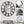 Large Black Wall Clock with Mirror, 24