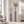 Set of 2 Silver Metal Floor Vases with Modern Minimalist Design, Tall Decorative Accent for Living Room or Entryway, 15x15x107cm & 14x14x95cm