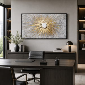 Textured Handmade Abstract Wall Art Panel in Neutral Tones, 70x140 cm, Premium Modern Home Decor Accent