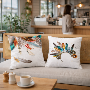 2 Pc Accent Feather Cushion Covers by Sona Casa