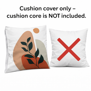 Modern Minimalist Square Pillowcase, 17 x 17 Inch Farmhouse Bohemian Decorative Cushion Cover for Living Room Bedroom by Sona Casa