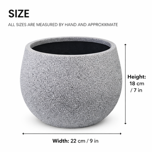 2 Pc Small Gray Planter Pots by Sona Casa