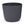 Modern Round Plastic Planter, 12-Inch Slate Gray Flower Pot, Home Office Garden Patio Porch Decor by Sona Casa