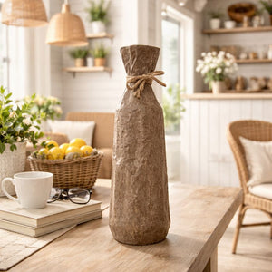 Rustic Antique Finish Metal Pot Decorative for Home or Office Decor, 55 cm Living Room Accent by Sona Casa