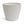 Modern Round Plastic Planter, 11 inch White Flower Pot with Drainage Hole, Home Office Garden Decor by Sona Casa