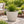 Modern Round Plastic Planter, 11 inch White Flower Pot with Drainage Hole, Home Office Garden Decor by Sona Casa
