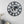 Round Metal Wall Clock, Black Embedded World Map, 24