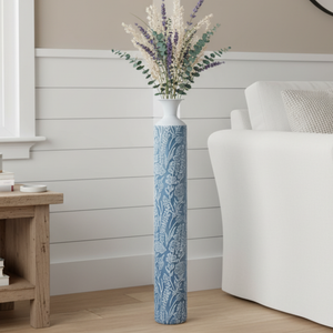 Luxury Metal Tall Vases, Large 40" Floor Vases, Living Room, Home, Office Décor-Sona Casa