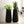 Set of 2 Tall Black Indoor Self Watering Decorative Planters, 27 Inch Tall Black Planter with Riser Pot, Drain Hole-Sona Casa