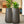 Set of 2 Tall Black Self Watering Indoor Decorative Plant Pots, 33