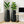 Set of 2 Tall Black Self Watering Indoor Planters, Contemporary Modern Decorative Pots, 33 Inch Riser for Home Office Garden-Sona Casa