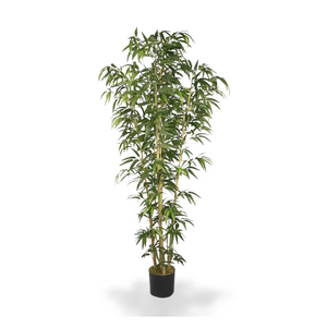Artificial Bamboo Tree 4 ft Tall, Indoor Faux Bamboo, Realistic Fake Plant for Living Room Office Home Decor-Sona Casa