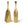 2 Piece Decorative Tall Vases, Large Gold Metal Floor Vases, Indoor Living Room Decor 32 inch 82 cm by Sona Casa