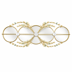Large Decorative Butterfly Gold Metal Wall Mirror, Decorative Wall Art Home Office Living Room Entryway Decor by Sona Casa