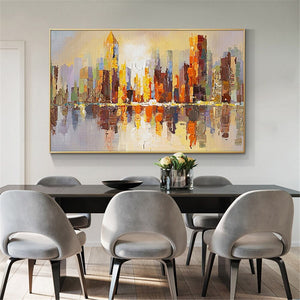 Large Wall Art on Canvas Abstract Art Modern Wall Art Original Artwork Abstract Art Wall Decor Brown Textured Framed Wall Art by Sona Casa