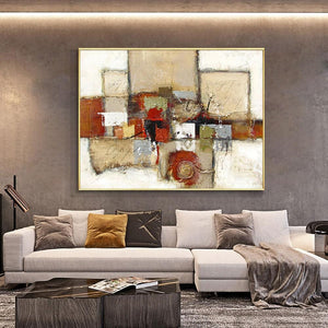 Thick Palette Knife Painting - Vibrant Abstract Impasto Art on Canvas, Textured Wall Decor for Modern Home, Unique Housewarming Gift by Sona Casa
