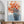 Large Abstract Floral Painting, Vibrant Orange Flowers in Vase, Minimalist Canvas Wall Art, Thoughtful Housewarming Gift by Sona Casa